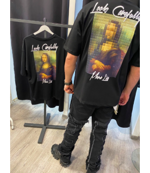 TEE SHIRT MONA LISA NOIRE