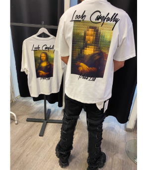 TEE SHIRT MONA LISA BLANC