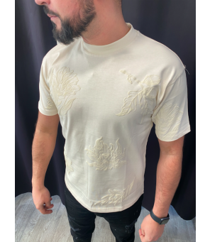 TEE SHIRT MOTIF FLEURS 