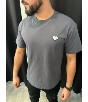 TEE SHIRT SMALL COEUR GRIS 