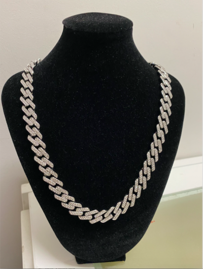 Chaine Cubaine longue Strass