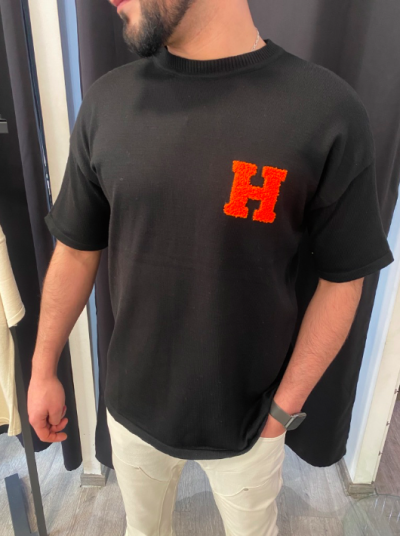 TEE SHIRT H NOIR