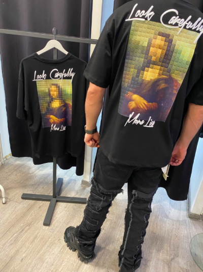 TEE SHIRT MONA LISA NOIRE