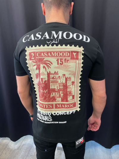 TEE SHIRT CASA MOOD TIMBRE NOIR