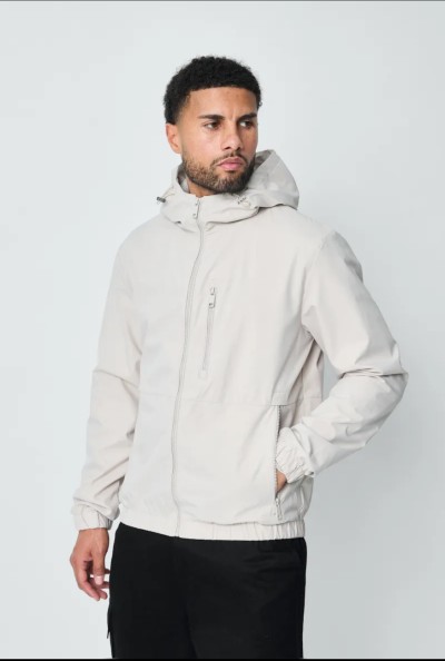 VESTE FINE BEIGE MATIERE KAWAY